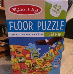 New in box Melissa and Doug US States floor puzzle